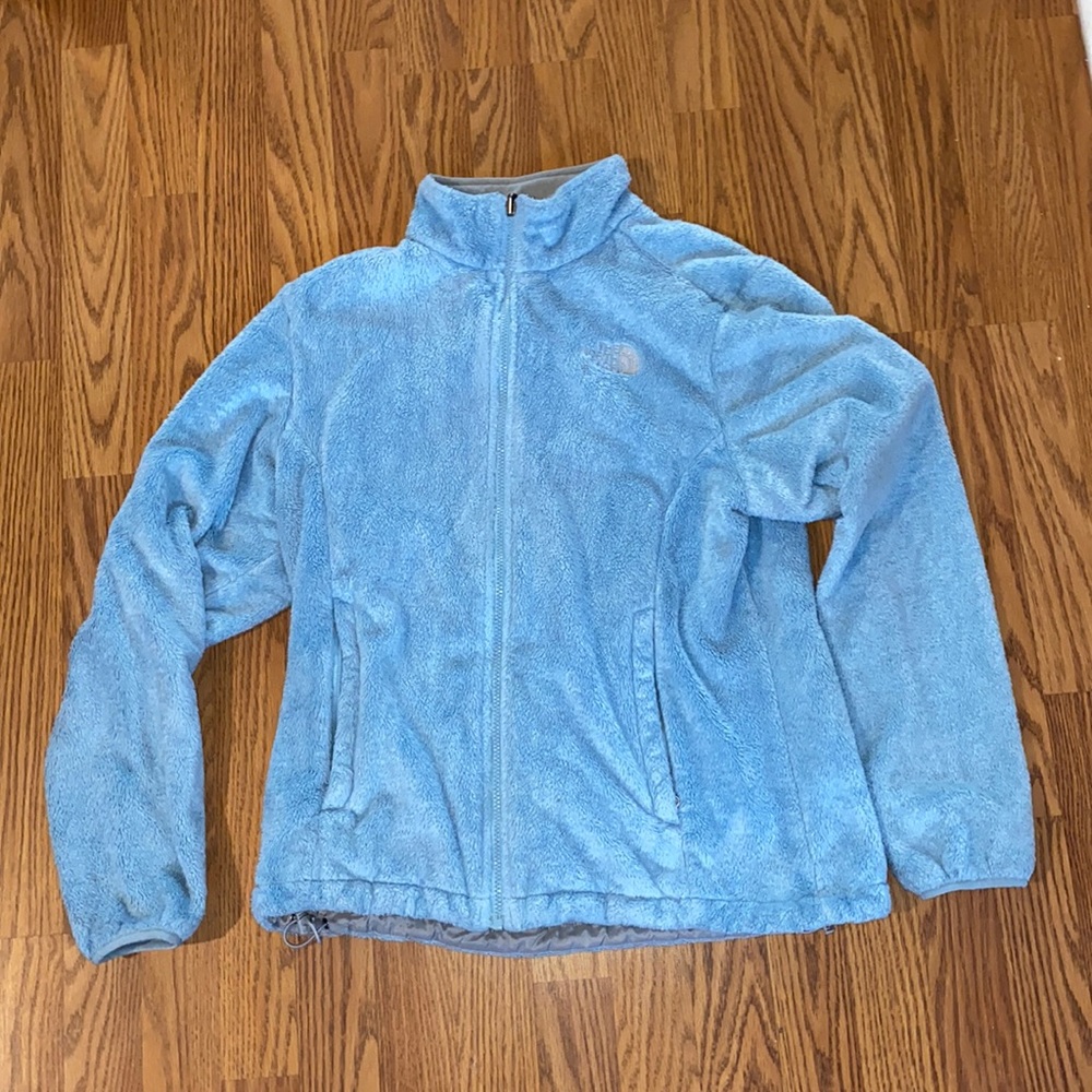 Blue fuzzy Northface